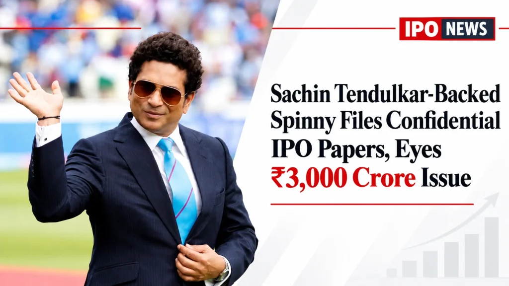 Spinny used car platform IPO filing details with Sachin Tendulkar investment background